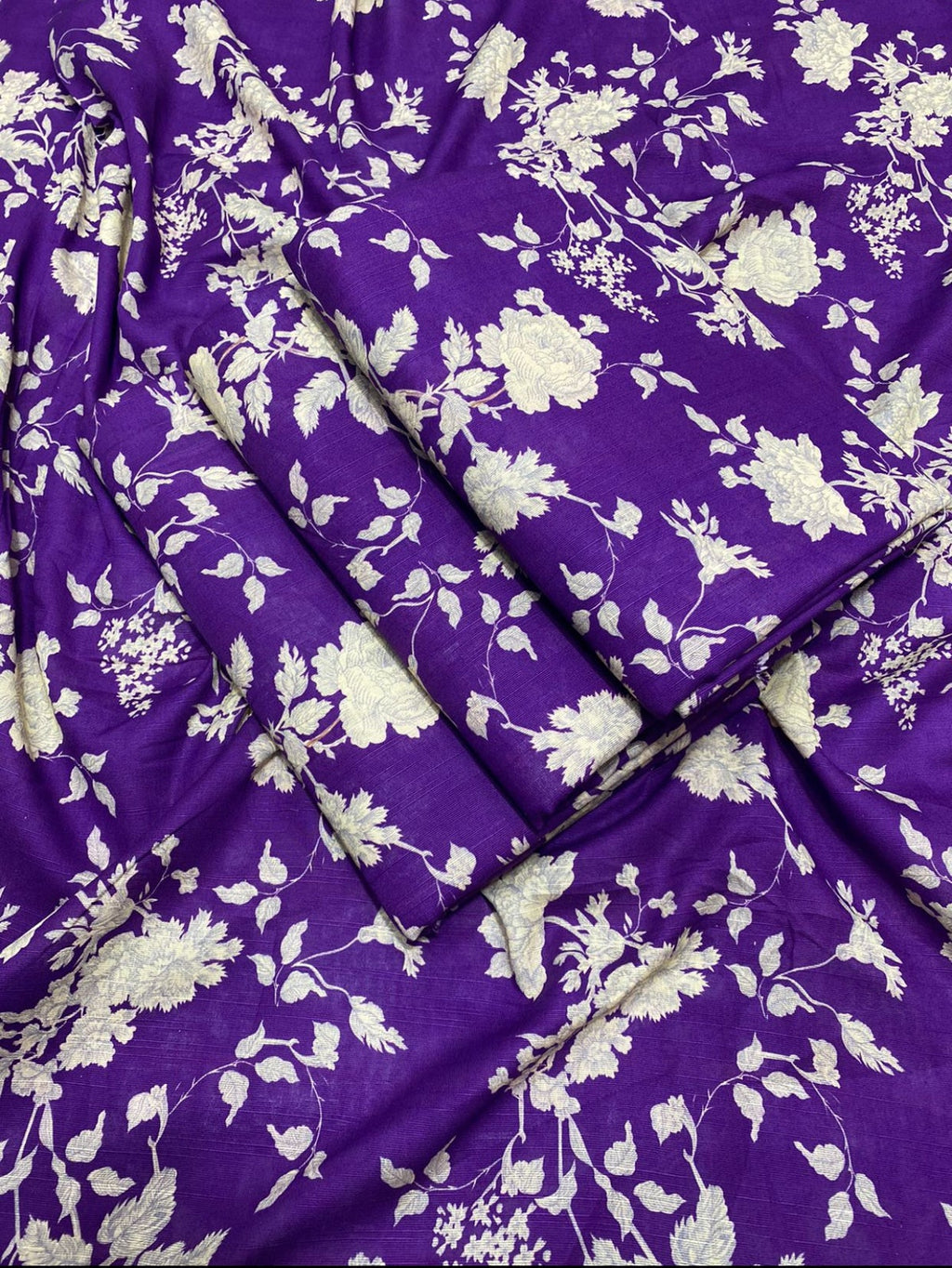 Jaan Collection Women's Printed Slub Khaddar 2-Piece Shirt and Trouser Set