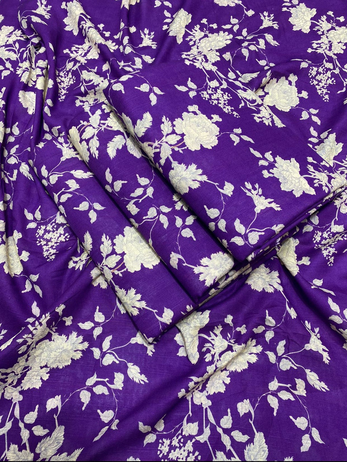 Jaan Collection Women's Printed Slub Khaddar 2-Piece Shirt and Trouser Set
