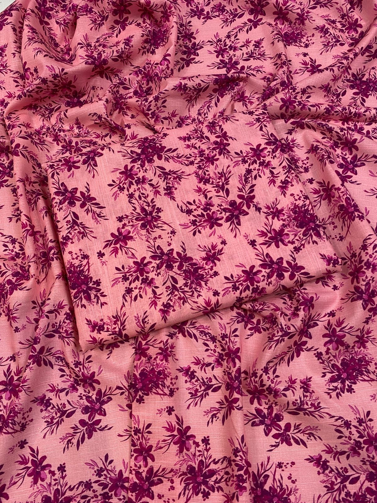Women's Printed Slub Khaddar 2-Piece Shirt and Trouser Suit
